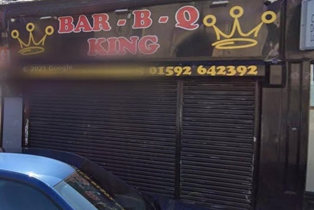 Bar B Q King, 31 Whytescauseway, Kirkcaldy.
Pass - rated on April 27