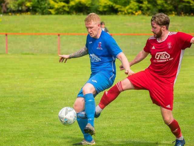 St Andrews United found themselves on the wrong end of a 4-0 loss at the hands of Tayport on Saturday. Pic by Matt Hooper/This is St Andrews.