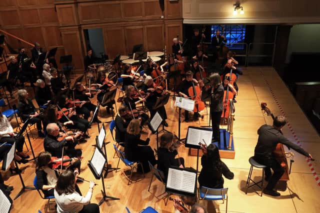 The community orchestra in full swing - image taken prior to lockdown and restrictions.