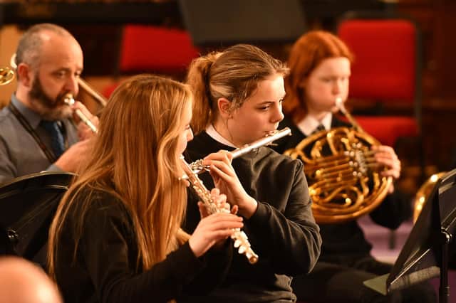 Bell Baxter Wind Band play at Fife Festival of Music in St Bryce Kirk, Kirkcaldy.  (Pic: Fife Photo Agency)