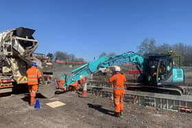 Work continues on the new Leven rail link