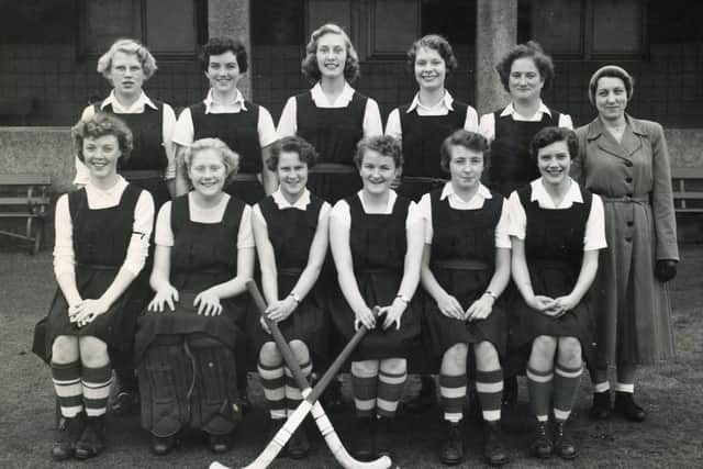Nairn’s Ladies Hockey Club, pictured at Priory Park in Kirkcaldy, in 1955-56 season.