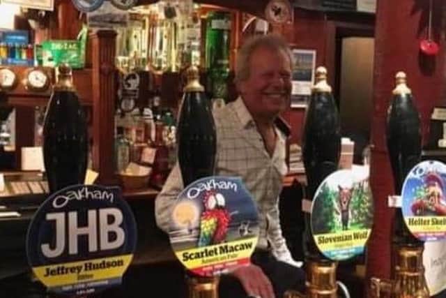 Long-standing Kirkcaldy publican and owner of The Harbour Bar,  Nick Bromfield, who passed away recently.