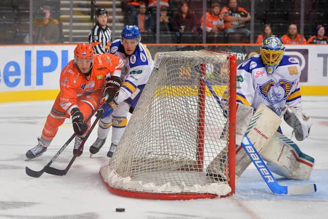 Action from Fife Flyers defeat in Sheffield last night (Pic: Dean Woolley)