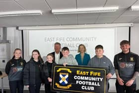 Jenny Gilruth and David Torrance at East Fife FC's Community Club (Pic: Submitted)