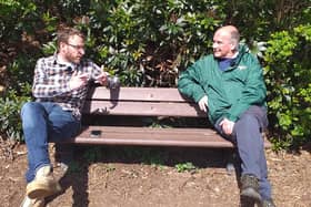 Landward presenter JJ Chalmers interviewing FEAT chairman Brian Robertson back in April.