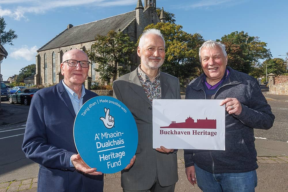 Cllr Ken Caldwell, Vice-Convenor of Fife Council Levenmouth Area Committee; Andy Milne, The National Lottery Heritage Fund Committee for Scotland; Jim Birrell Chair of Fife Historic Buildings Trust. | Pic ``