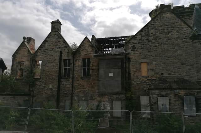 The damage from the 2017 fire is still evident at Eastbank House (Pic: FFP)
