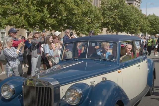 A large crowd turned out to watch the procession following the ceremony making Jack Nicklaus an honorary citizen of St Andrews.