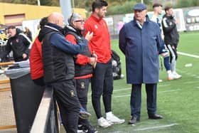 Manager Dick Campbell watching East Fife losing 3-0 at home to East Kilbride | Pic Kenny Mackay