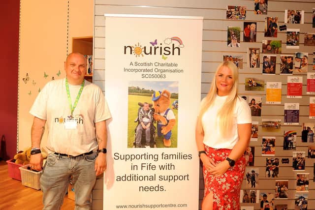 Nourish volunteers, Rab Ramage and Vicki Rennie. Pic: Fife Photo Agency.