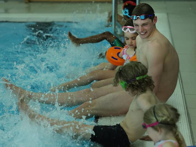 Duncan Scott hosted a once-in-a-lifetime Learn to Swim class with young Fifers this week (Pic: Submitted).