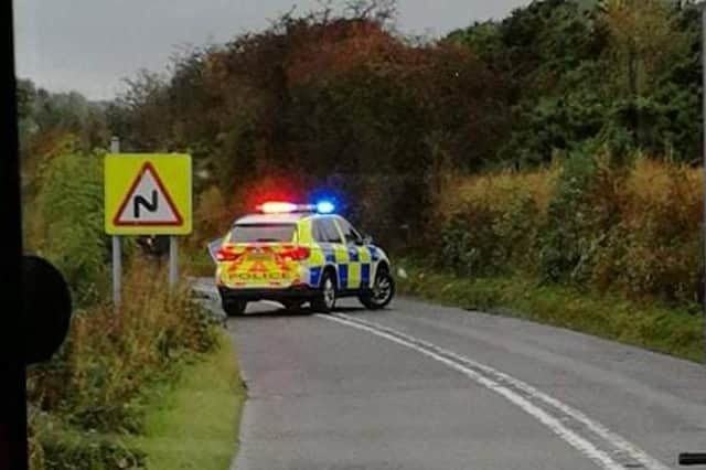 Police closed the road. Picture: Fife Jammer Locations