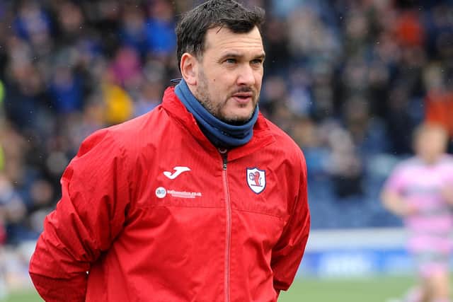 Manager Ian Murray watching Raith Rovers' 0-0 draw at home to Partick Thistle on Saturday (Pic: Fife Photo Agency)