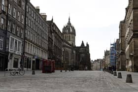 Edinburgh during the first national lockdown, which John Swinney said he could not rule out a return