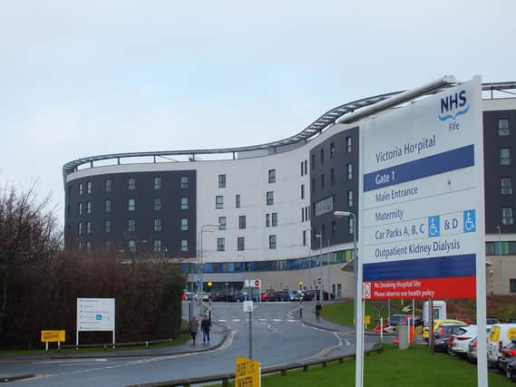 The patient ended up as an in-patient at Kirkcaldy's Victoria Hospital.