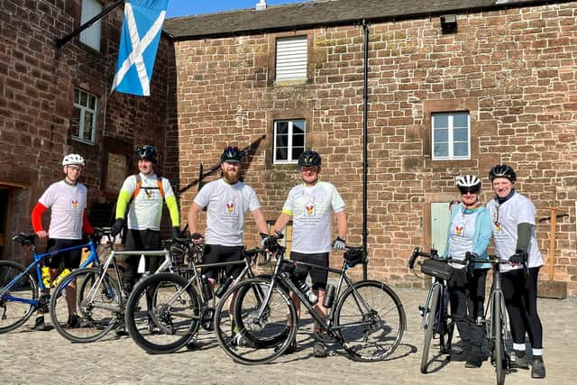 The family took part in the Ray of Light Coast to Coast bike ride  in memory of Eilidh Richards, who died in 2019