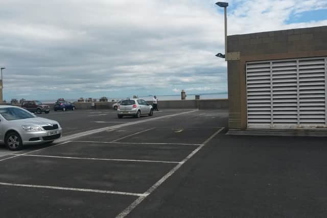 The car park above the former Postings Centre in Kirkcaldy