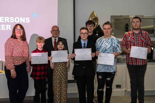 The Young Persons award winners.