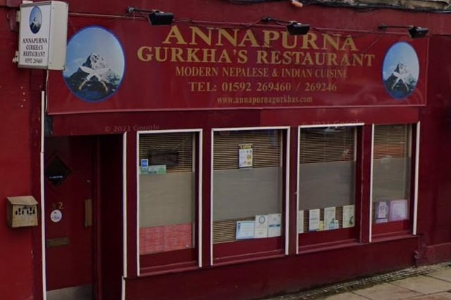 Annapurna Gurkha Restaurant at 312-314 High Street Kirkcaldy.
Rated on June 24