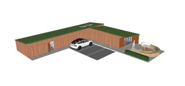 Plans for the new gym.