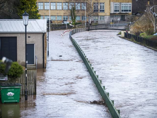 Parts of Cupar  were hit badly, the River Eden burst its banks and Kinloss Park residents houses were flooded by the Ladyburn overflowing