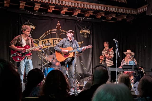 Alan Fletcher & his band on stage at the Voodoo Rooms, Edinburgh | Pic Allan Crow