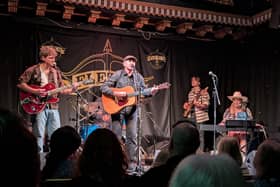 Alan Fletcher & his band on stage at the Voodoo Rooms, Edinburgh | Pic Allan Crow
