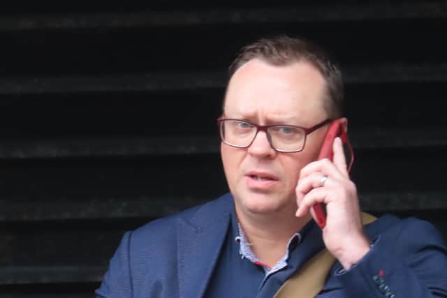 Sex offender: Former football manager Myles Allan 'upskirted' a colleague using his mobile phone
