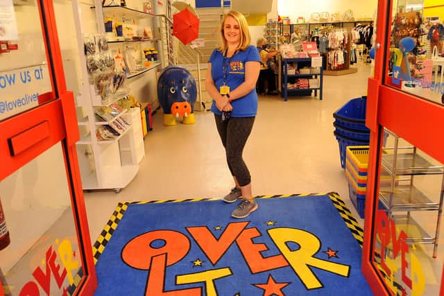 LoveOliver co-founder, Jennifer Gill at the charity's new store in Glenrothes. Pic: Fife Photo Agency.