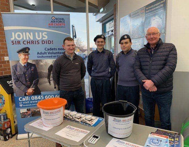 Cadets and Staff of 2435 (St Andrews) Sqn Air Cadets raise funds for CHAS.