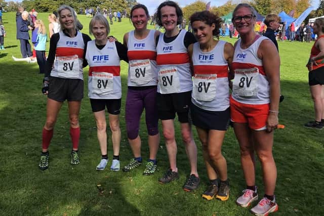 Fife Athletic Club's women's masters team finished third at Kirkcaldy's Beveridge Park at the weekend