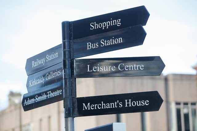 Stock pic of signage for Merchants House Kirkcaldy