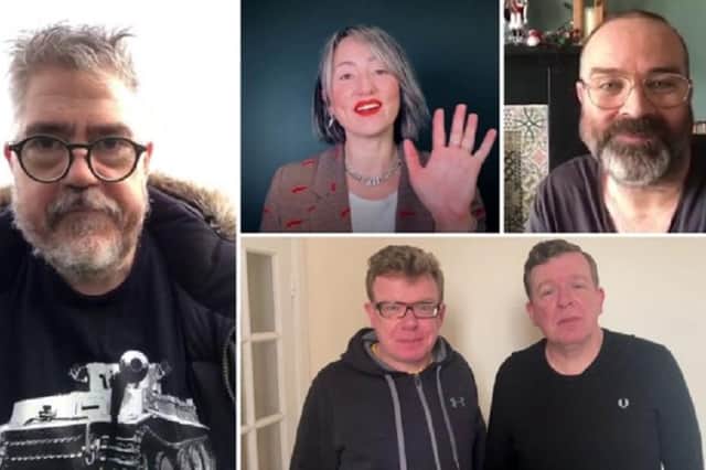 Some of the celebrities who paid tribute to NHS Fife workers