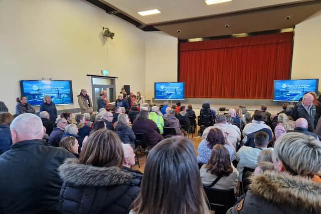 The packed meeting at Thornton Town Hall (Pic: Fife Free Press)