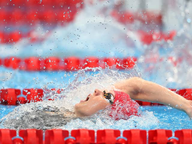 Kathleen Dawson competes in the Women's 100m Backstroke (Pic: Tom Pennington/Getty Images)