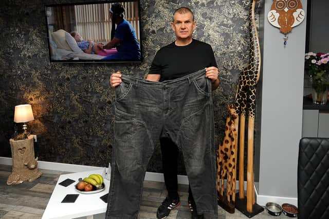 John Halley, who lost ten stone at Slimming World. Pic: Fife Photo Agency.