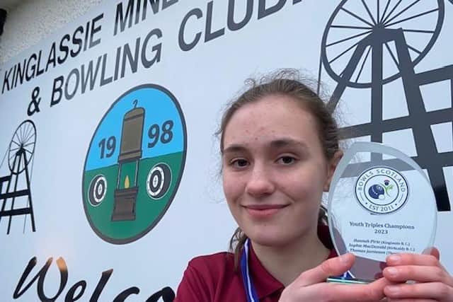 Hannah Pirie, 16, is hoping other young people will come along to the open day at Kinglassie Bowling Club at the weekend.  (Pic: submitted)