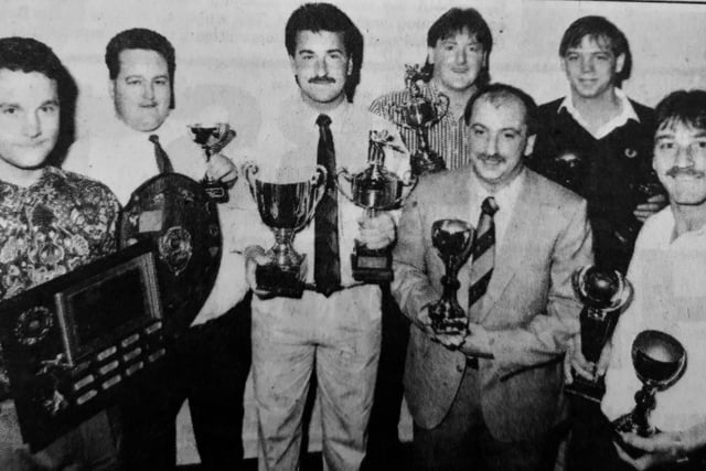 Kirkcaldy Pool League staged its annual presentation of prizes at the Windsor Hotel.
Prize-winners included Chic Duncan, Mike Wood, Stephen Vallance, Stevie Stewart, Chic Johnstone, Kevin Traynor and Jimmy Martin.