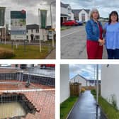 Hazel Wilson and Karen Bright are among the home owners speaking out about their factor at Rosslyn Gait. The pictures also show some of the areas the factor is responsible for (Pics: Contributed)
