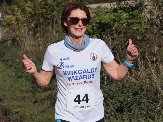 Heather Finlayson at 2026’s Fife Athletic Club Giffordtown 5K near Ladybank on Sunday (Photo: Pete Bracegirdle)