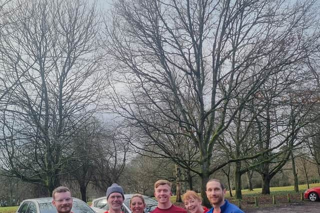 Wizards and Fife AC representatives at Camperdown Parkrun