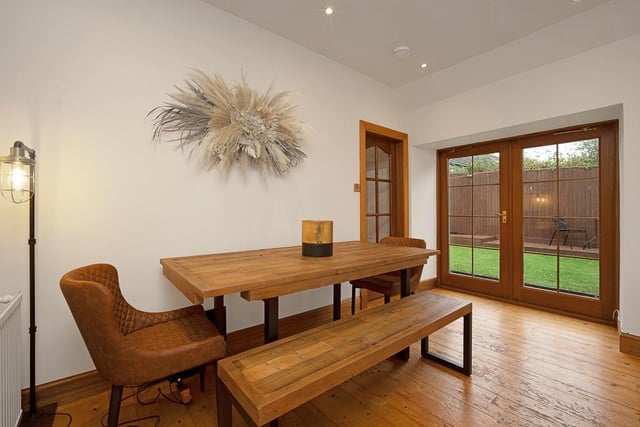 Dining room with views into the garden