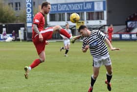 Scott Mercer in action during the weekend's game at Firhill which East Fife lost 1-0. Pic by Kenny Mackay