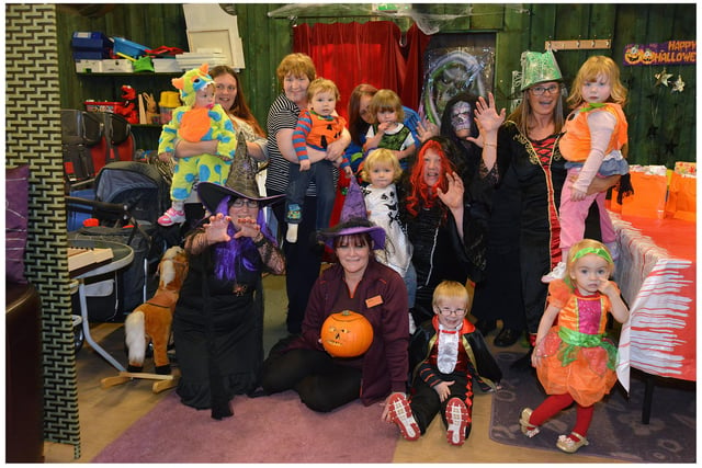 Kids at the Homestart-Levenmouth Hallowe'en party in 2015