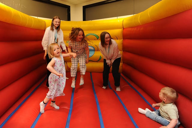 Fife Department Store staqed a weekend of celebrations in store on Kirkcaldy High Street.
The attractions for youngsters included this bouncy castle.