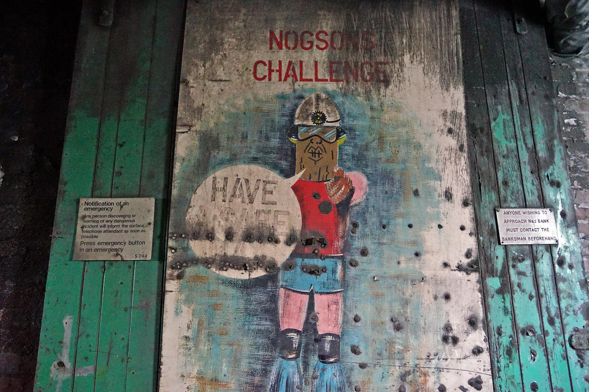 There are a number of signs and posters still up around the colliery - do you remember this one?