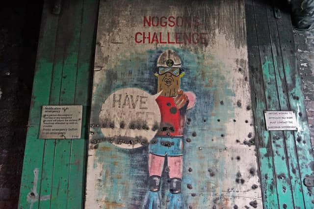 There are a number of signs and posters still up around the colliery - do you remember this one?