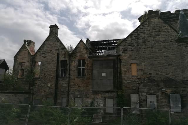 The fire damage from 2017 blaze is still evident - this picture, taken during lockdown, shows the impact on the historic building