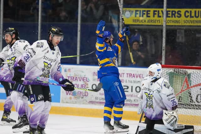 Fife Flyers had to grind it out against Manchester Storm to protect their winning streak (Pic: Jillian McFarlane)